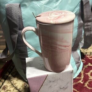 Pink Marble Ceramic Coffee Mug